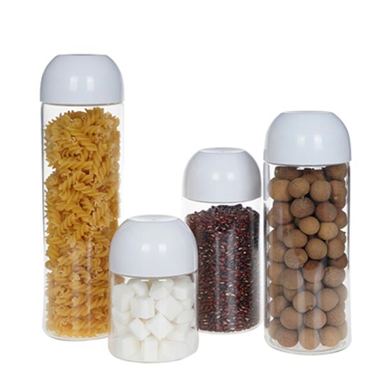 high borosilicate glass storage jar set of 4 with original l