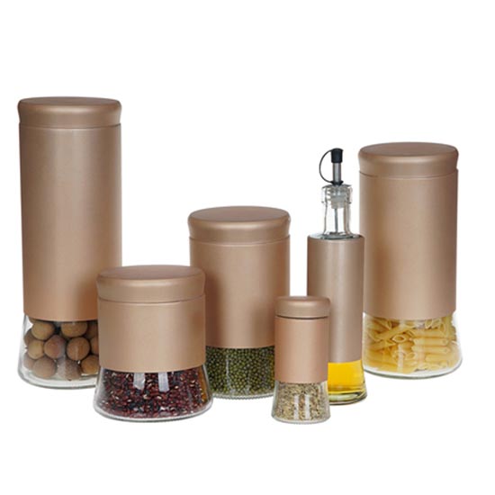 kitchenware set glass storage jar and spice set for sale