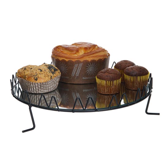 cheap glass cake plate with stand for home decorative