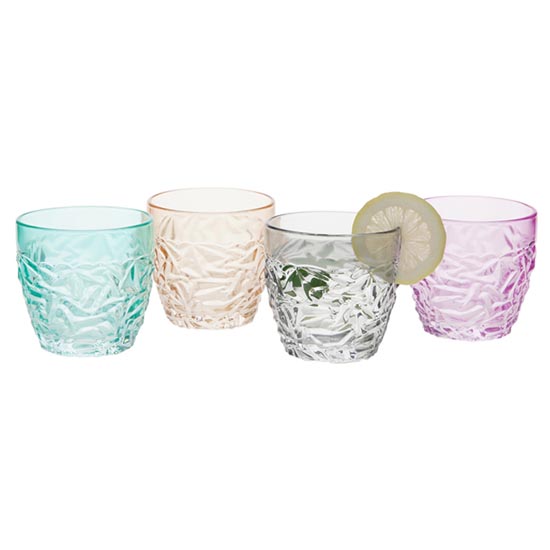 10oz glasses set with customer's color