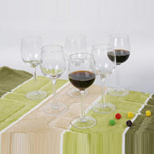 6pcs goblet glass set for home table decanter