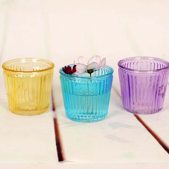 H10cm glass pot for flower with high quality machine