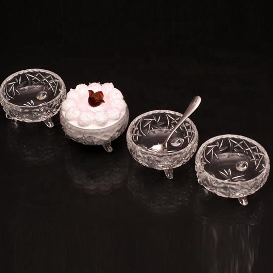 high quality crystal glass dessert bowl