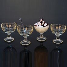 clear Crystal Glass Creamer Bowl Set
