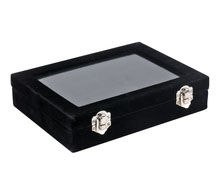 Wholesale black painted wooden jewelry box finished wooden p