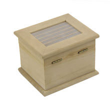 High Glossy Unfinished Wooden Gift Box Custom Packaging jewe
